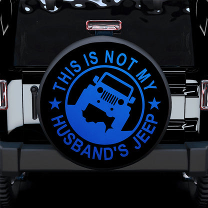 This Is Not My Husband Jeep Blue Car Spare Tire Cover