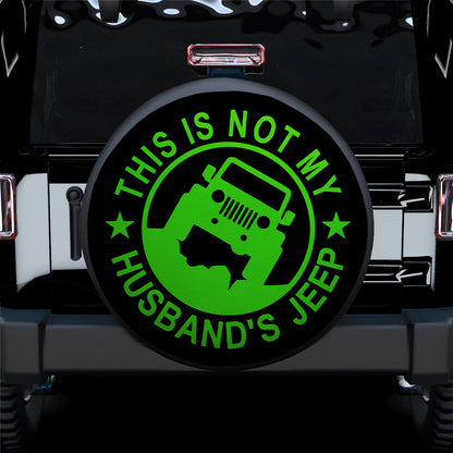 This Is Not My Husband Jeep Green Car Spare Tire Cover