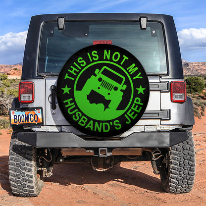 This Is Not My Husband Jeep Green Car Spare Tire Cover