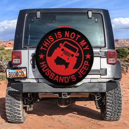 This Is Not My Husband Jeep Red Car Spare Tire Cover