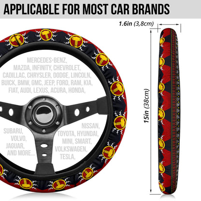 Thor Hammer Mjolnir Christmas Premium Custom Car Steering Wheel Cover