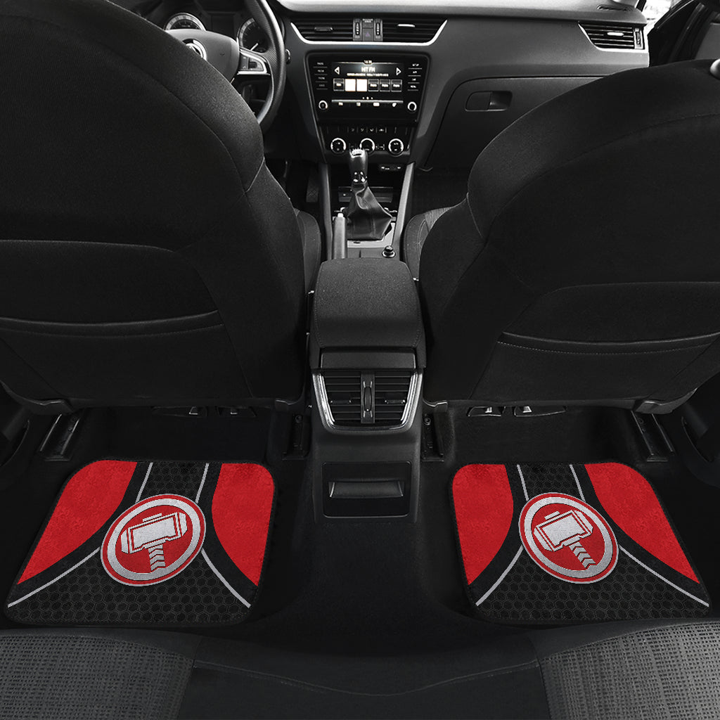 Thor Logo Car Floor Mats Custom For Fans Ci230105-01a