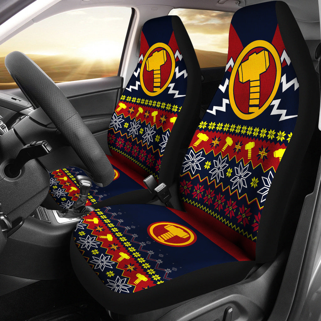 Thor Mjolnir Hammer Christmas Car Seat Covers