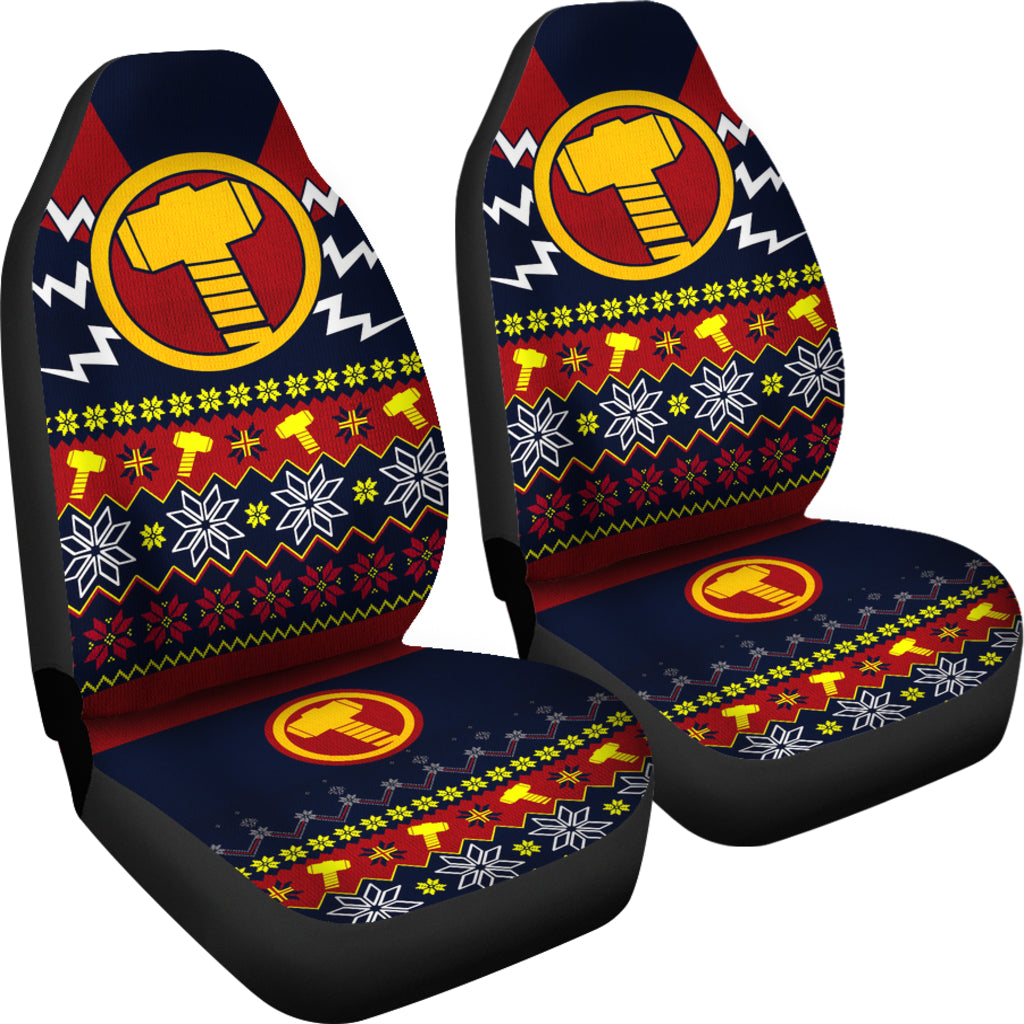 Thor Mjolnir Hammer Christmas Car Seat Covers