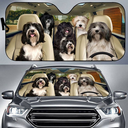 Tibetan Terrier Car All Over Printed 3D Sun Shade