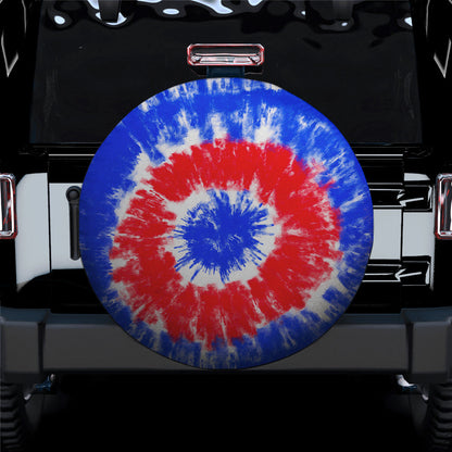 Tie Dye American Flag Spare Tire Cover