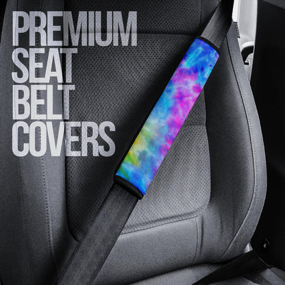 Tie Dye Colorful Premium Custom Car Seat Belt Covers