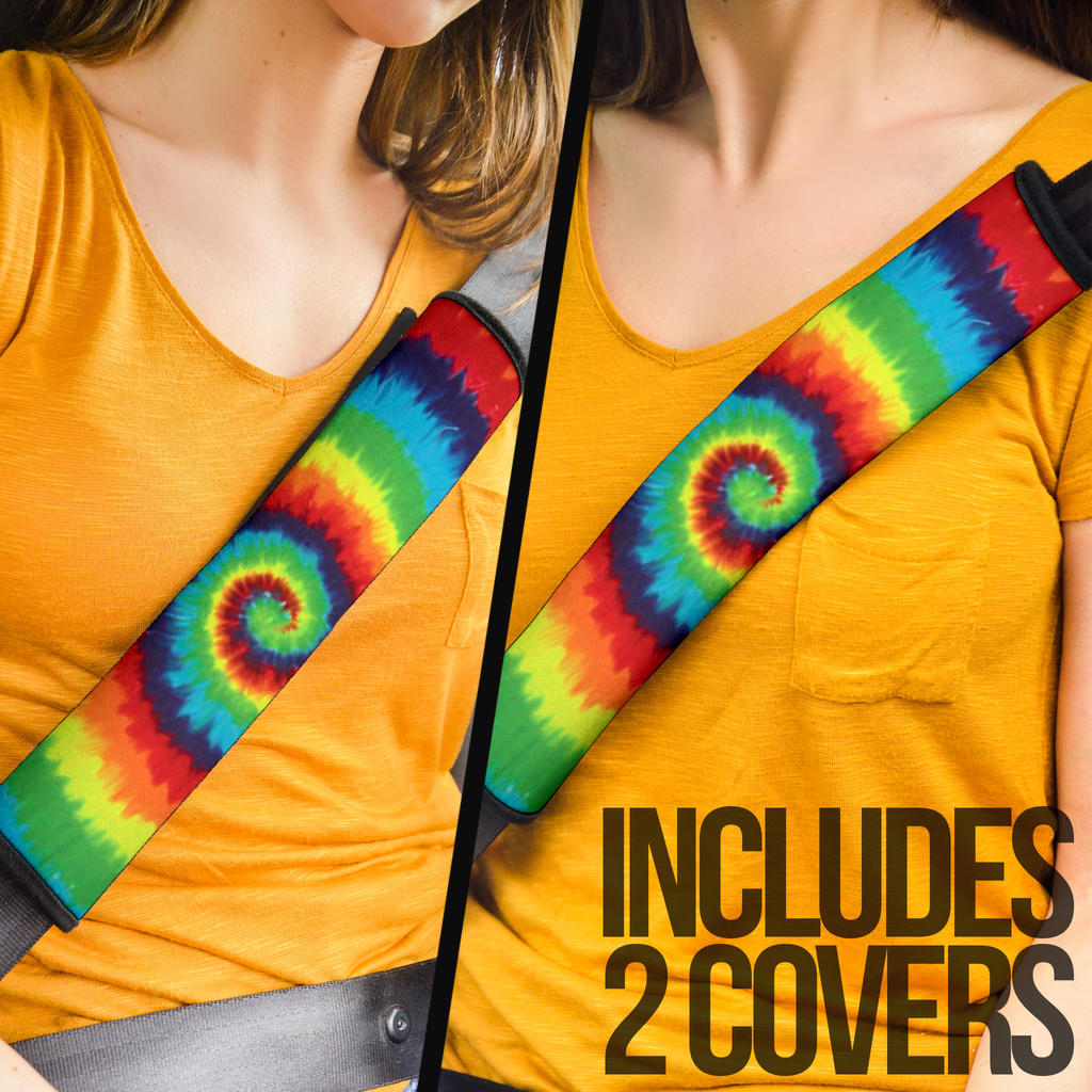 Tie Dye Premium Custom Car Seat Belt Covers