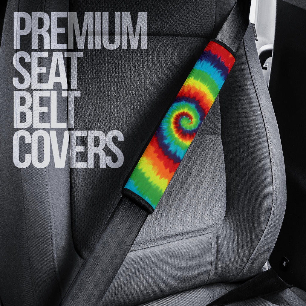 Tie Dye Premium Custom Car Seat Belt Covers