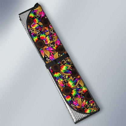 Tie Dye Sunflower Car Sunshade Custom Car Accessories