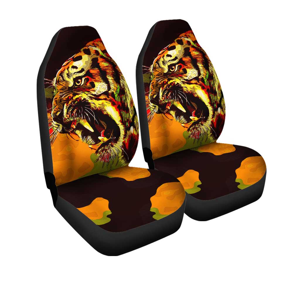Tiger Car Seat Covers Custom Wild Animal Car Accessories