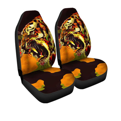 Tiger Car Seat Covers Custom Wild Animal Car Accessories