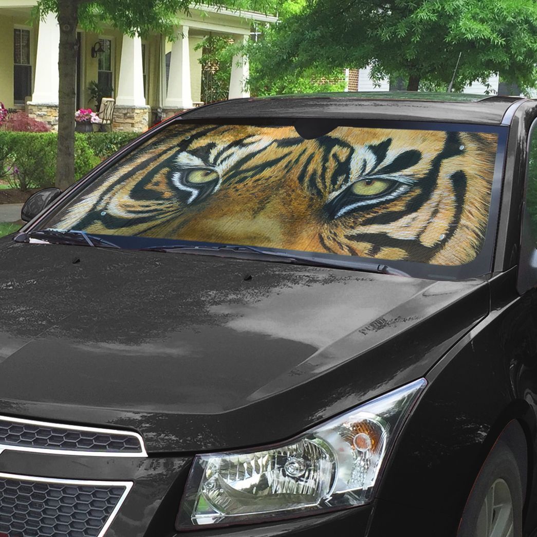 Gearhuman 3D Tiger Eyes Car Sunshade