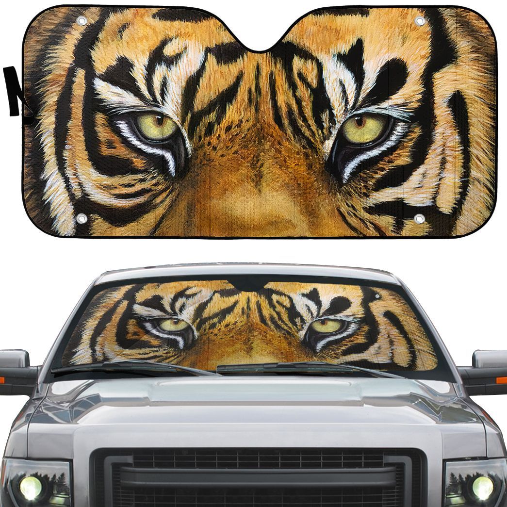 Gearhuman 3D Tiger Eyes Car Sunshade