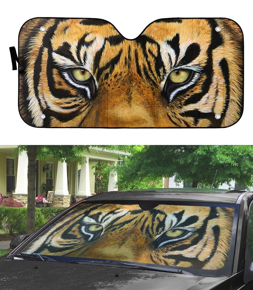 Gearhuman 3D Tiger Eyes Car Sunshade