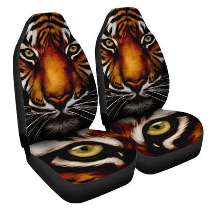 Tiger Face Car Seat Covers Custom Tiger Wild Animal Car Accessories