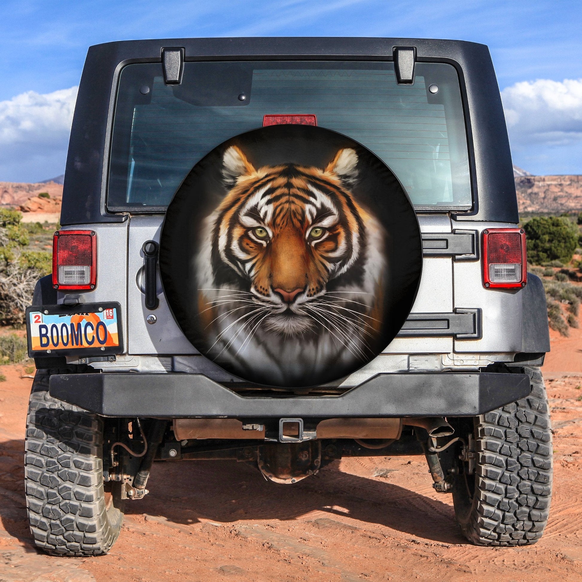 Tiger Spare Tire Cover