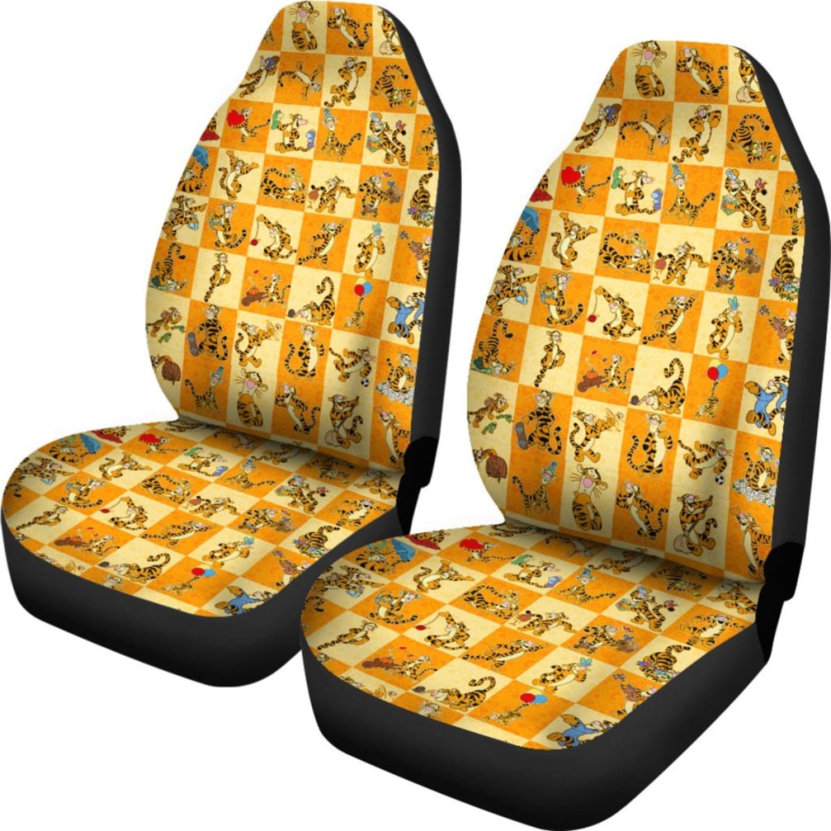 Tigger Pattern Car Seat Covers  111130