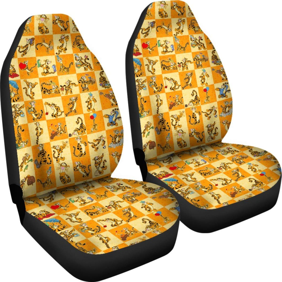 Tigger Pattern Car Seat Covers  111130