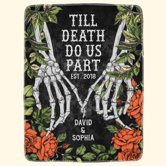 Till Death Do Us Part - Personalized Blanket