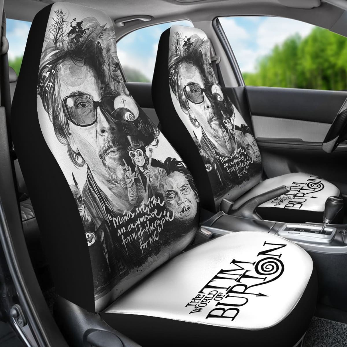 Tim Burton Art Car Seat Covers Amazing Gift Ideas H040520 Universal Fit 225311