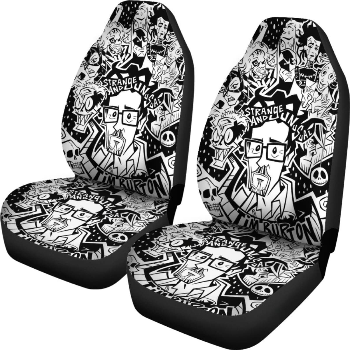 Tim Burton Cartoon Car Seat Covers Amazing Gift Ideas H040520 Universal Fit 225311