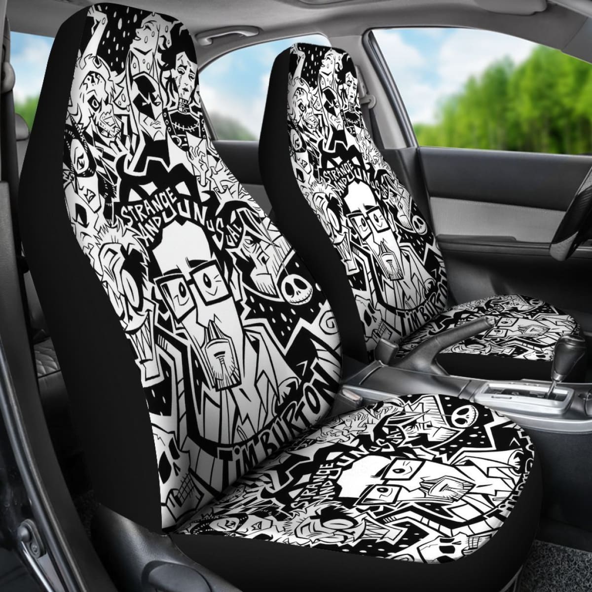Tim Burton Cartoon Car Seat Covers Amazing Gift Ideas H040520 Universal Fit 225311