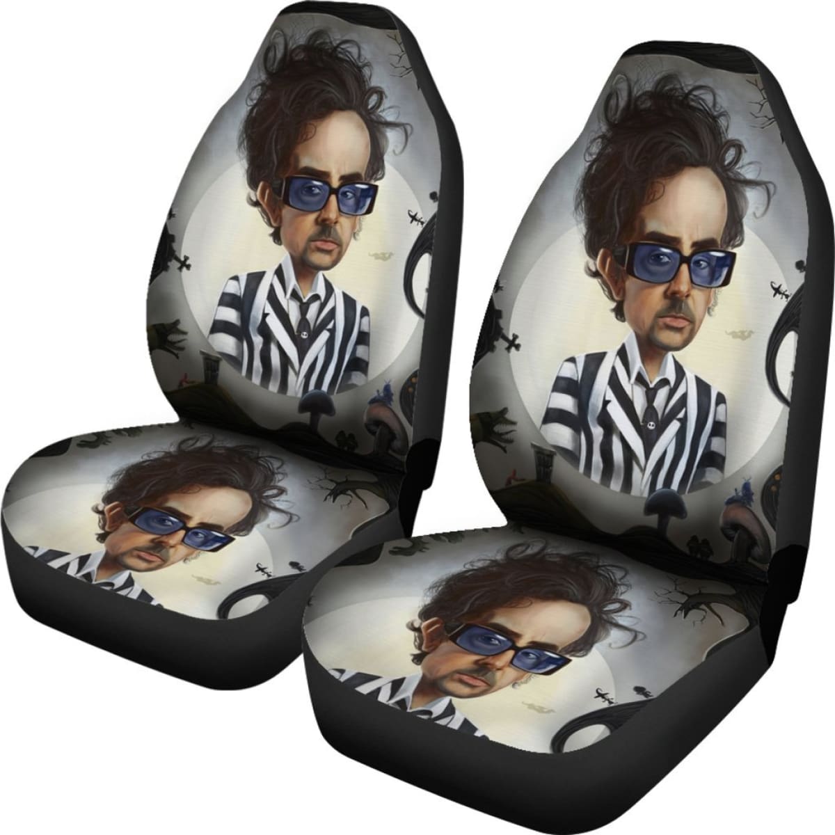 Tim Burton Cute Car Seat Covers Amazing Gift Ideas H040520 Universal Fit 225311