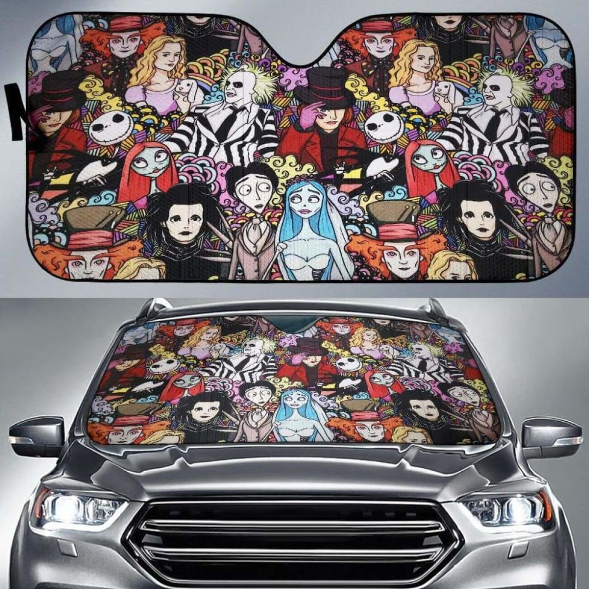 Tim Burton Movie Auto Sun Shades 918b Universal Fit