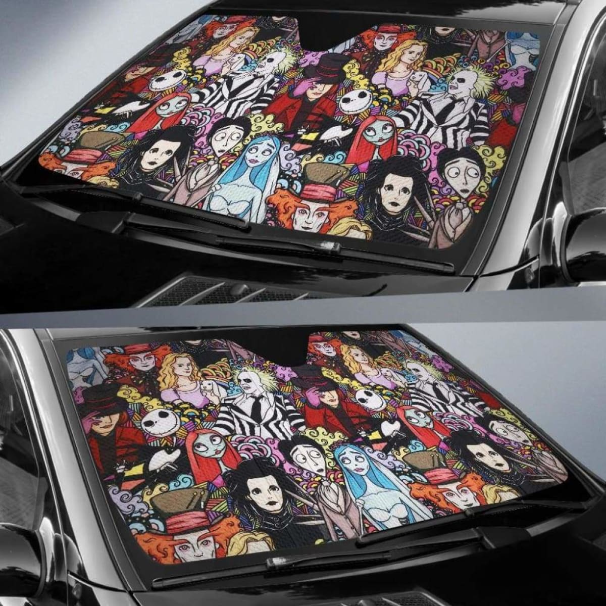 Tim Burton Movie Auto Sun Shades 918b Universal Fit