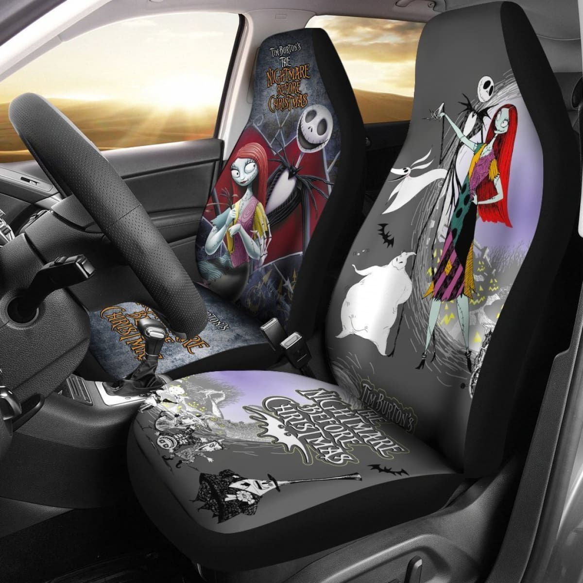 Tim Burton'S The Nightmare Before Christmas Car Seat Covers Lt03 Universal Fit 225721