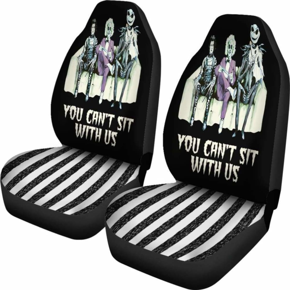 Tim Burton U Can'T Sit With Us Car Seat Covers Universal Fit 051012