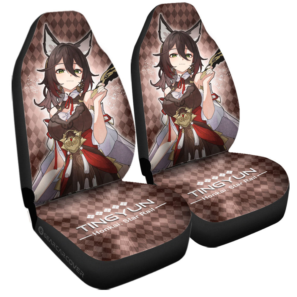 Tingyun Car Seat Covers Custom Honkai Star Rail Car Accessories