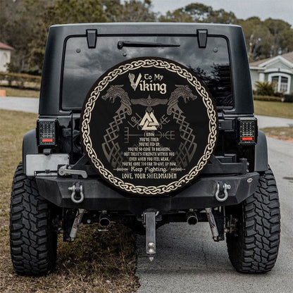 To My Viking Car Spare Tire Cover