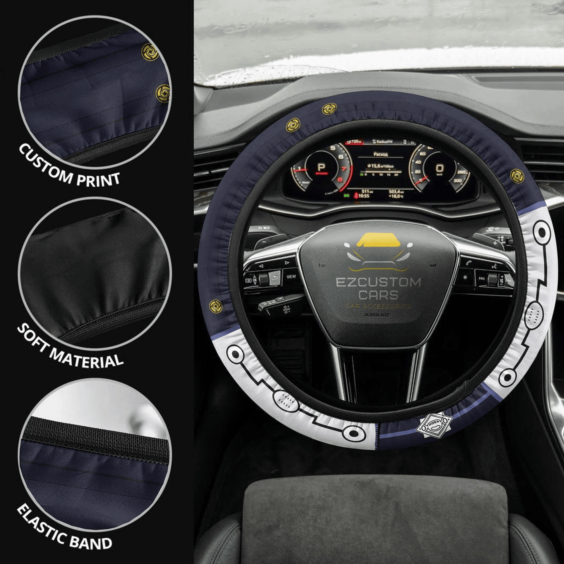 Toge Inumaki Anime Steering Wheel Cover Jujutsu Kaisen Custom Anime Car Accessories