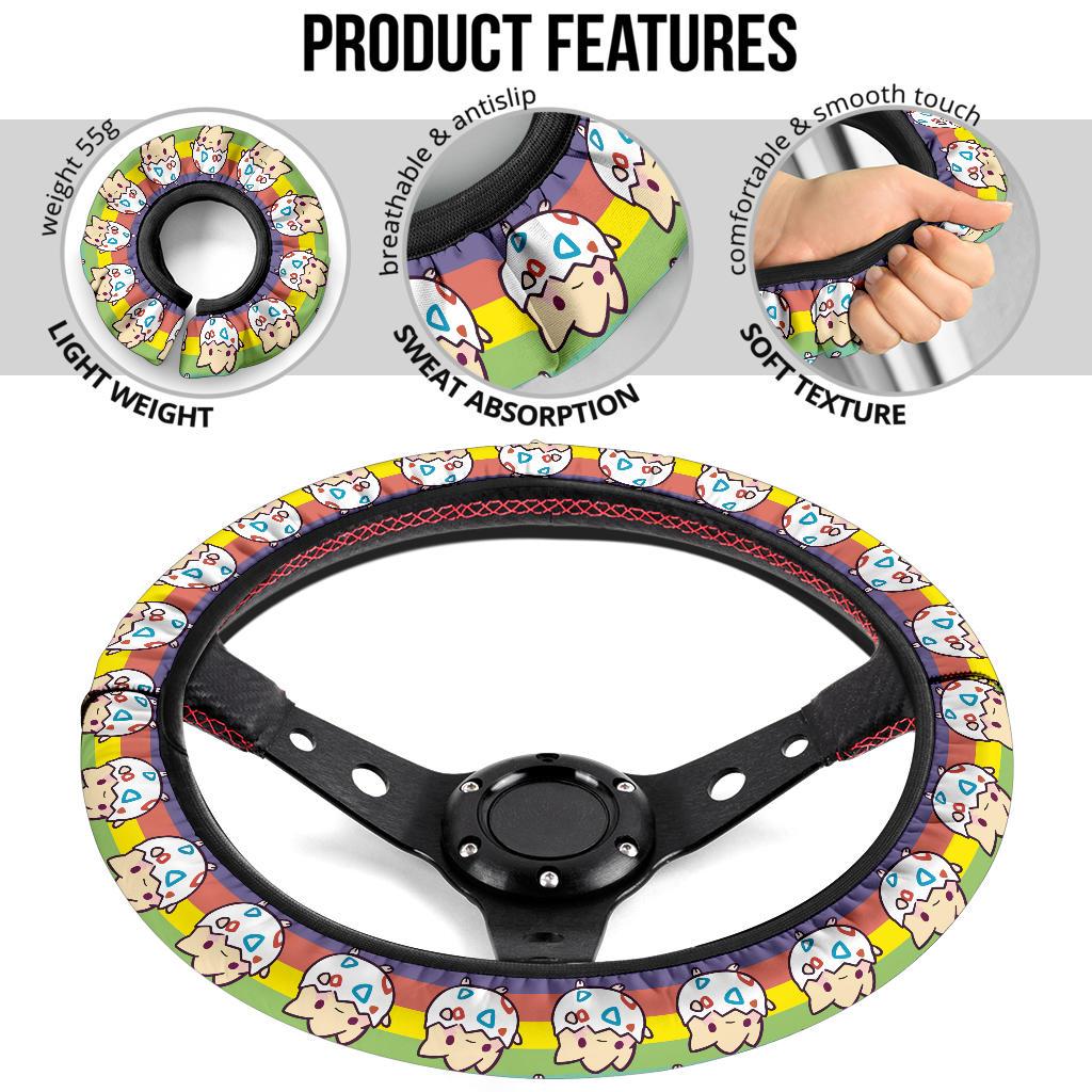 Togepi Anime Custom Car Steering Wheel Cover