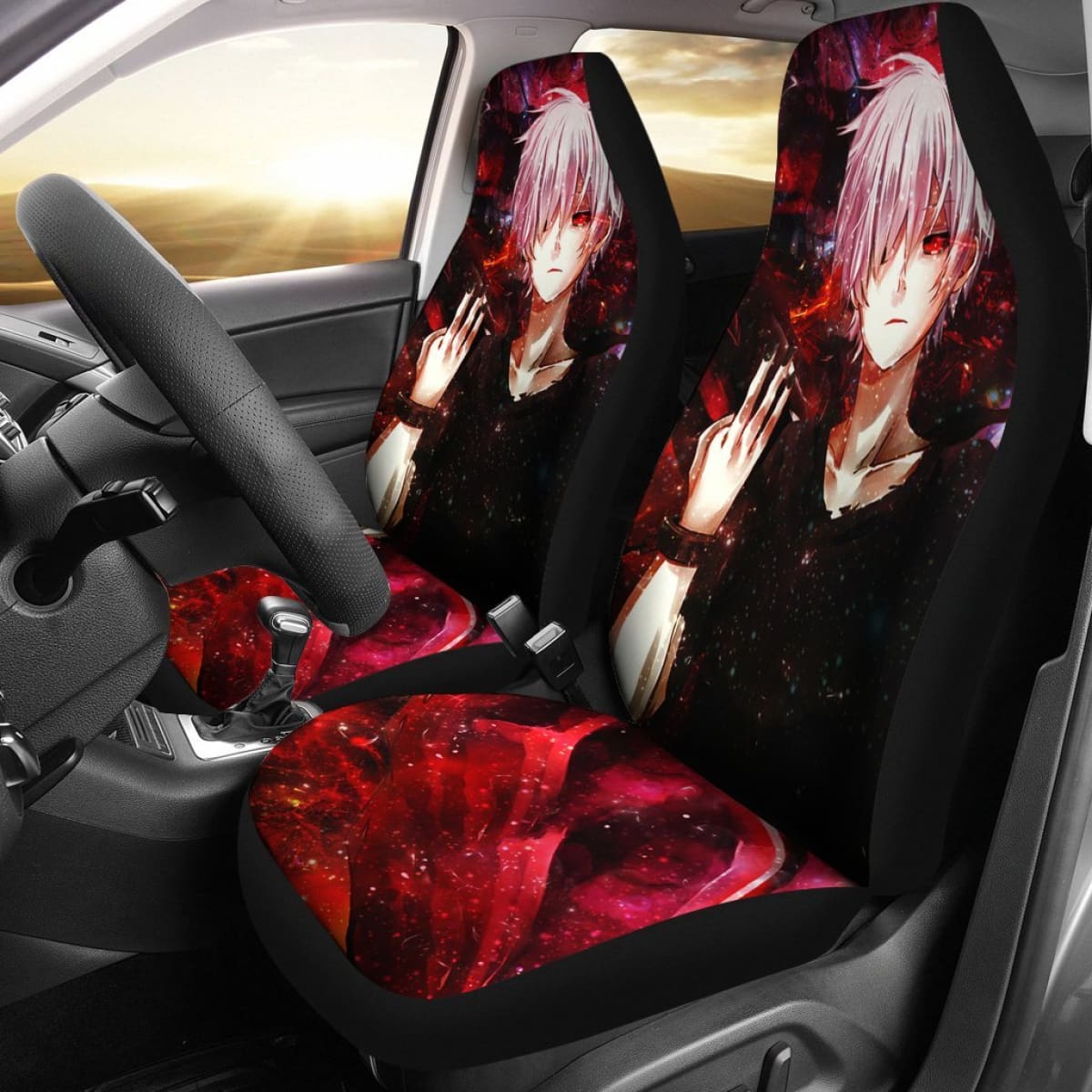 Tokyo Ghoul Red Seat Covers Amazing Best Gift Ideas 2020 Universal Fit 090505