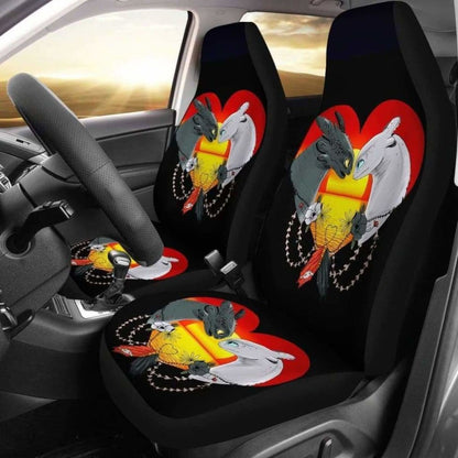Toothless And The Light Fury Car Seat Covers 1 Universal Fit 051012