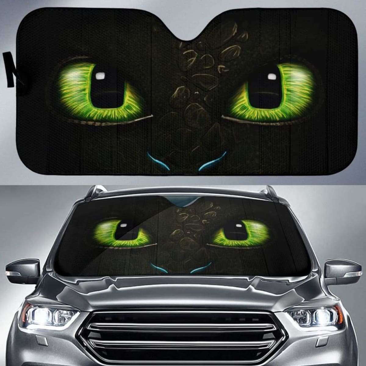 Toothless Car Auto Sun Shades Universal Fit 051312
