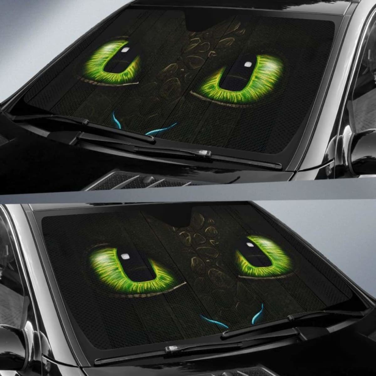 Toothless Car Auto Sun Shades Universal Fit 051312