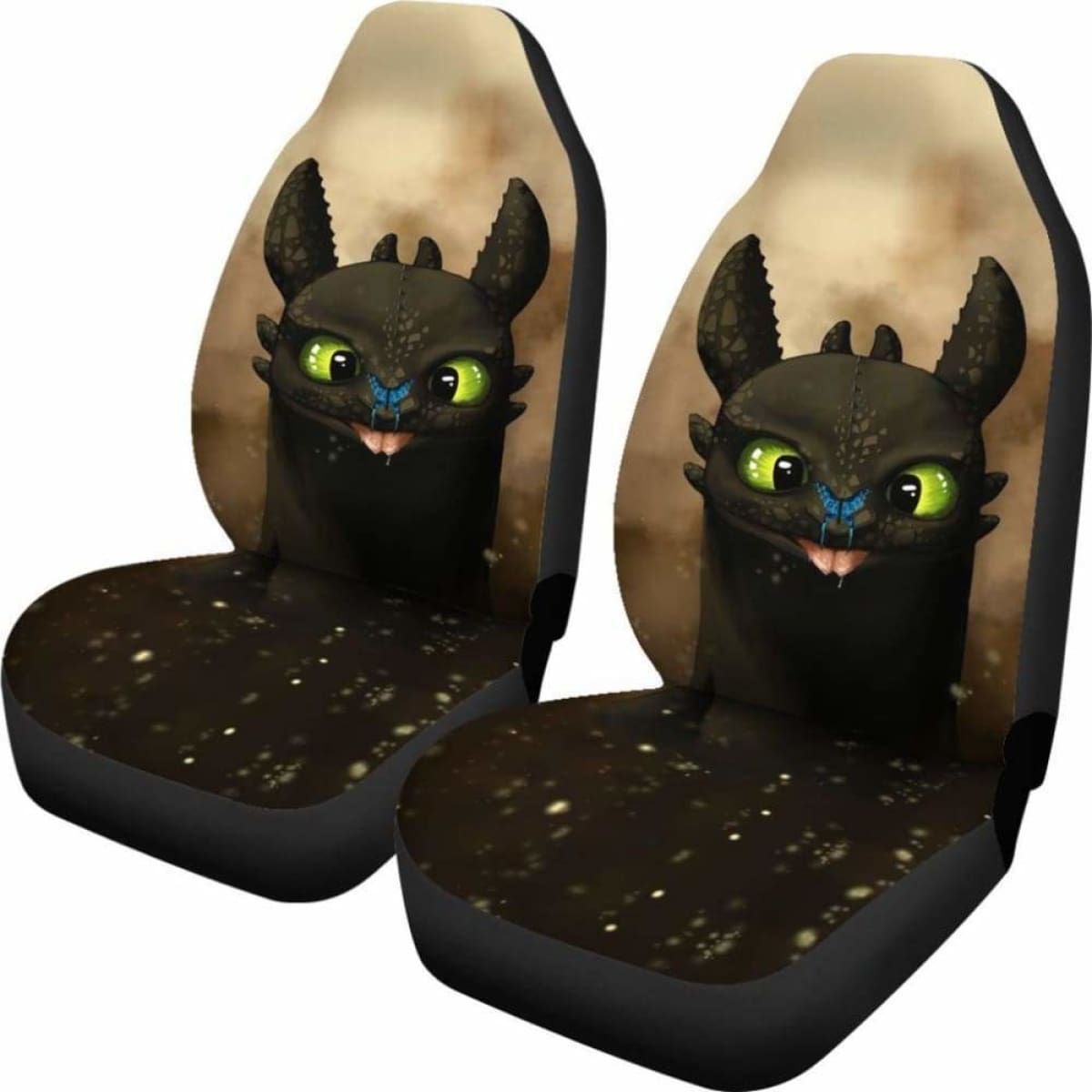 Toothless Car Seat Covers How To Train Your Dragon Cartoon Universal Fit 051012