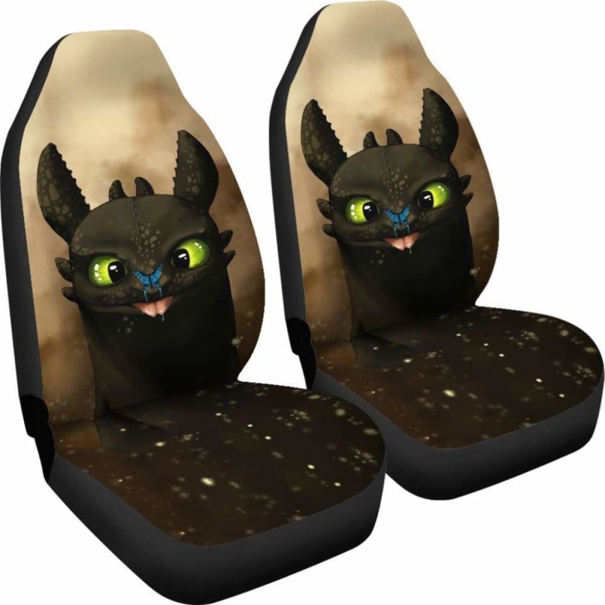 Toothless Car Seat Covers How To Train Your Dragon Cartoon Universal Fit 051012