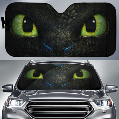 Toothless Dragon Eyes Animate Auto Sun Shade Nh07 Universal Fit 111204