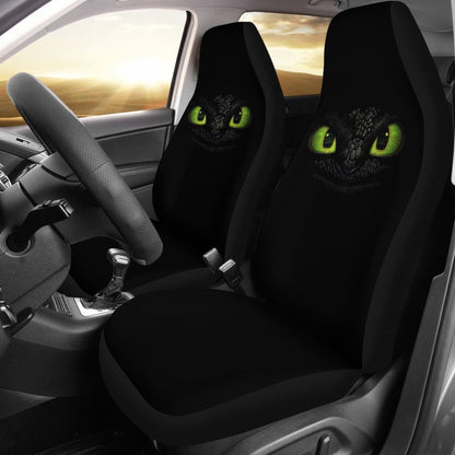 Toothless Eyes Night Car Seat Covers Cartoon Fan Gift H200217 Universal Fit 225311