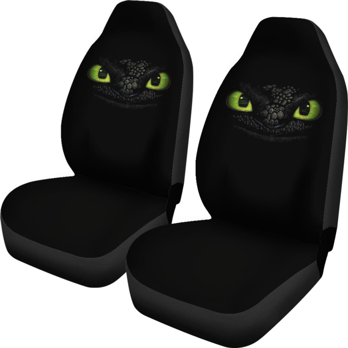 Toothless Eyes Night Car Seat Covers Cartoon Fan Gift H200217 Universal Fit 225311