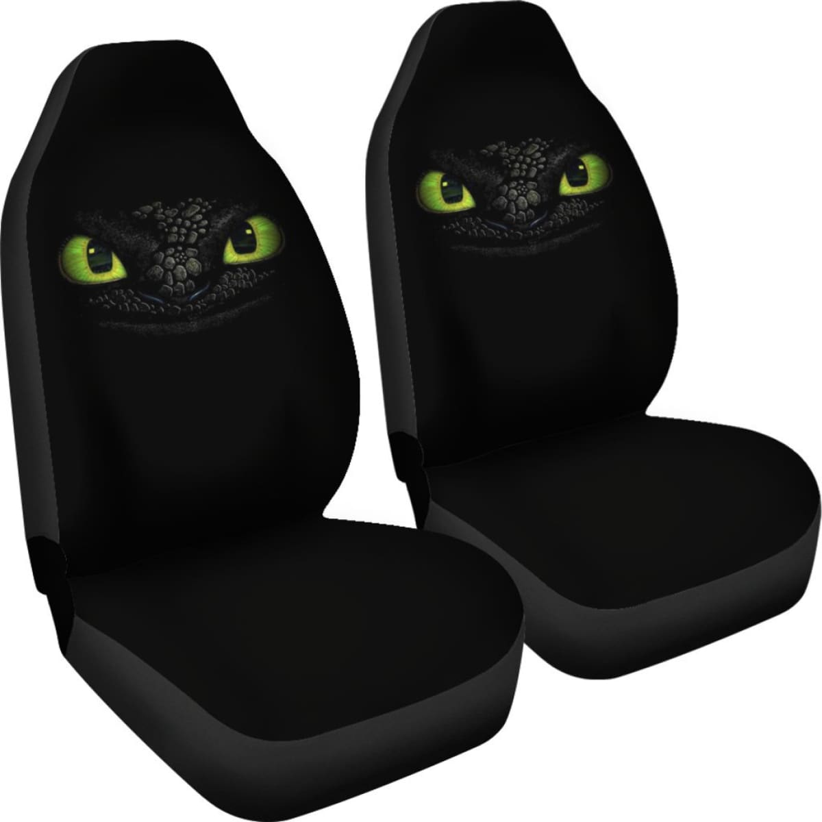 Toothless Eyes Night Car Seat Covers Cartoon Fan Gift H200217 Universal Fit 225311