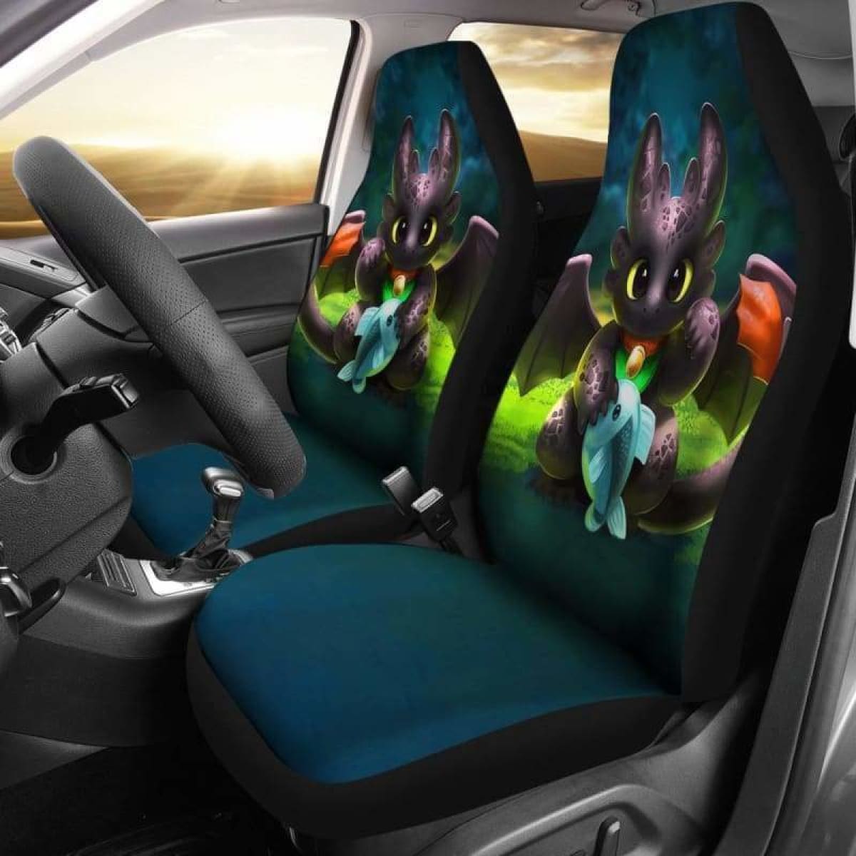 Toothless How To Train Your Dragon Car Seat Covers Universal Fit 051312