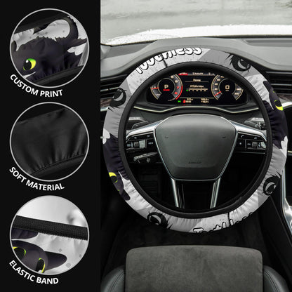 Toothless How To Train Your Dragon Car Steering Wheel Cover