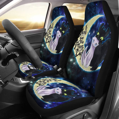 Toothless & Light Fury Car Seat Covers Cartoon Fan Gift H041420 Universal Fit 084218