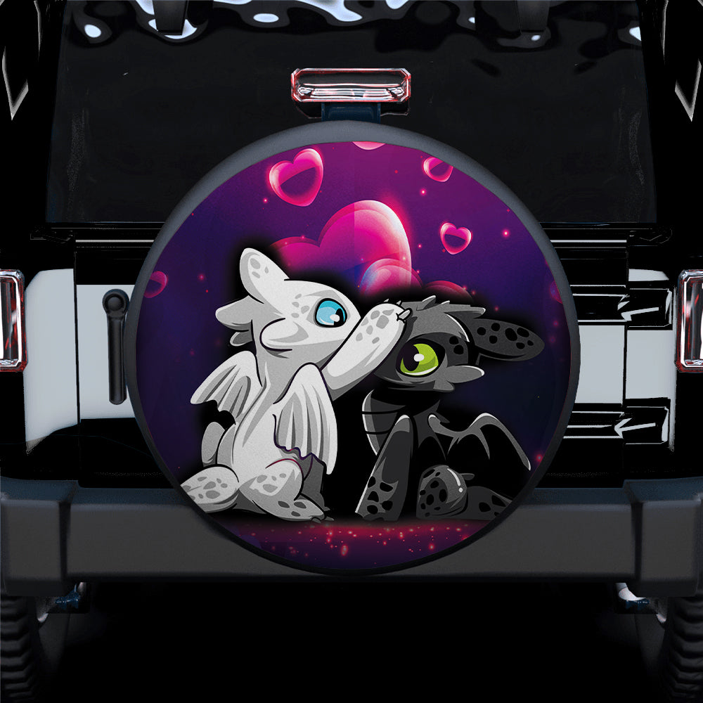 Toothless Love How To Train Your Dragon Jeep Car Spare Tire Cover